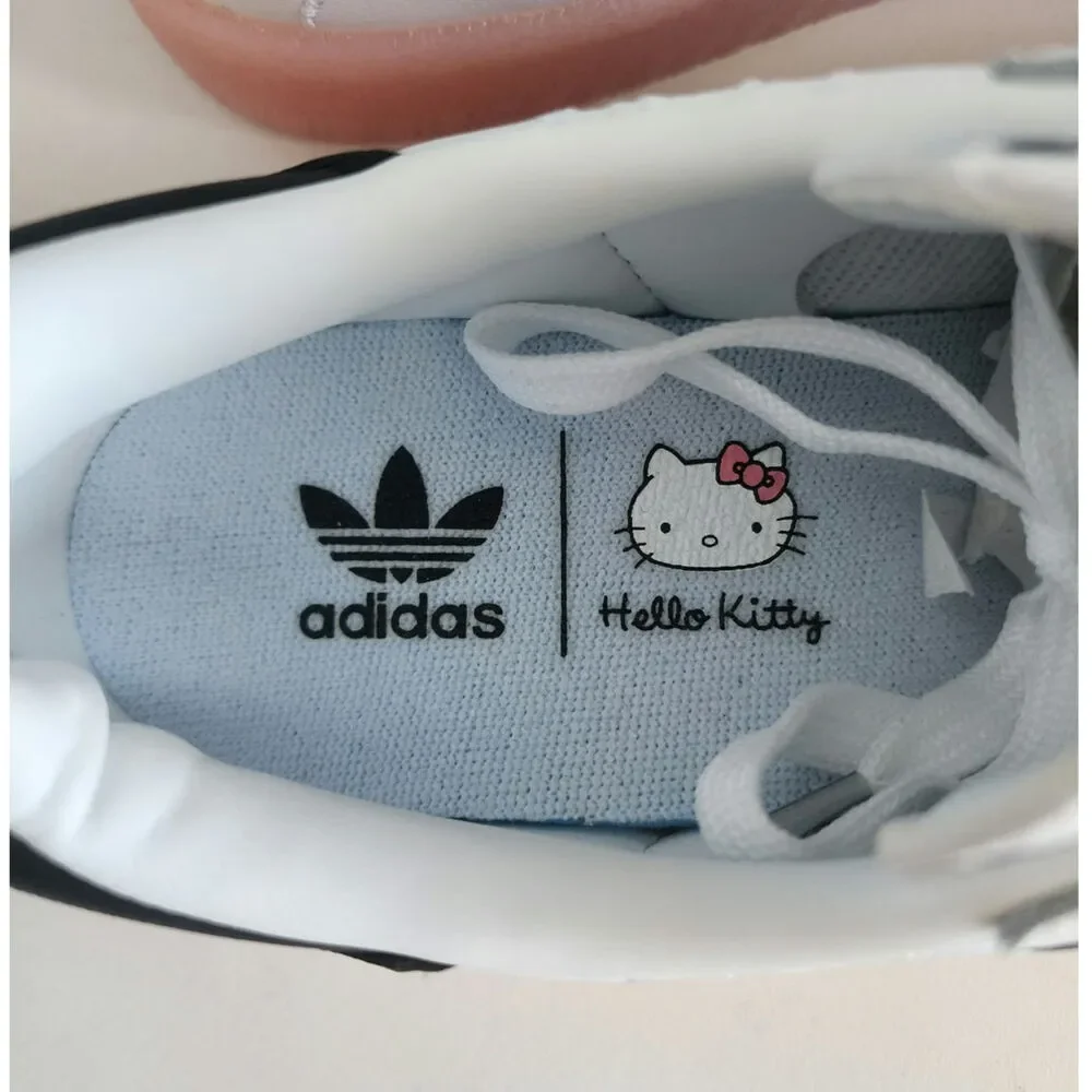 Adidas Hello Kitty HK x Sambae‎ White Black Pink Red Bow Women's 7 NEW- IG4450
